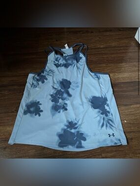 Under Armour Iso-Chill Strappy Tank top featuring a floral print design